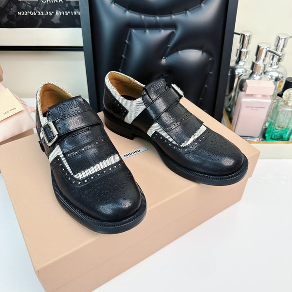 Church's X Miu Loafers Black Calfskin