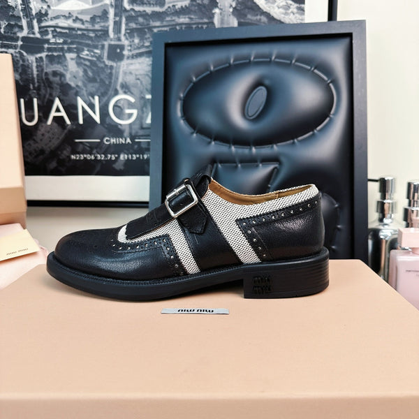 Church's X Miu Loafers Black Calfskin