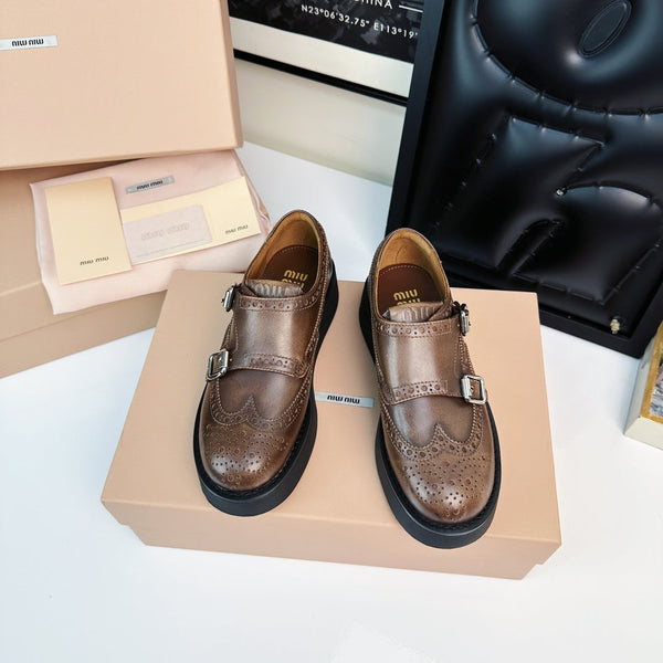 Church's X MiuLoafers Classic Matte Brown Calfskin