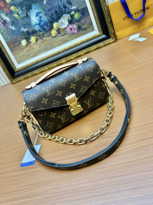 LV Pochette Metis East West Brown Monogram Canvas 206021
