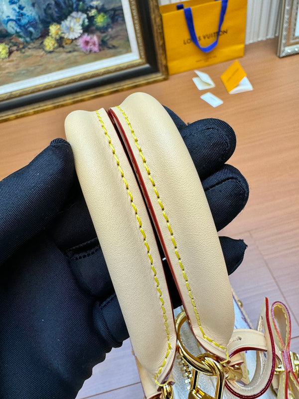 LV Alma BB 23cm White Multicolore Monogram Canvas 206011