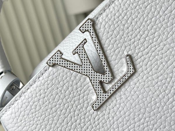 CAPUCINES MINI 21 IN GRIGIO CROMATO CON FERRAMENTA IN ARGENTO TAURILLON