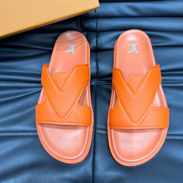 LV OASIS MULE IN PELLE DI VITELLO ARANCIONE CAROTA
