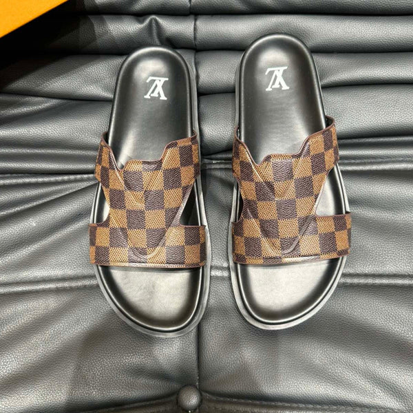 LV OASIS MULE IN CHOCOLATE BROWN DAMIER CALFSKIN