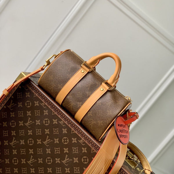 Lv Keepall Bandouliere 25 Brown Monogram