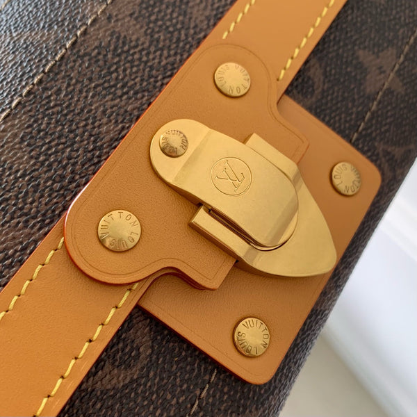 Lv Soul Trunk East West 29 Brown Monogram