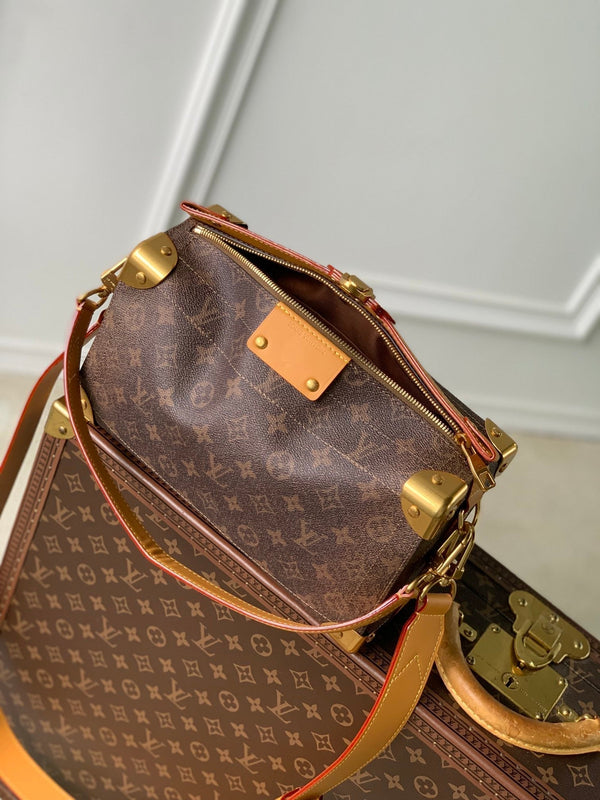 Lv Soul Trunk East West 29 Brown Monogram