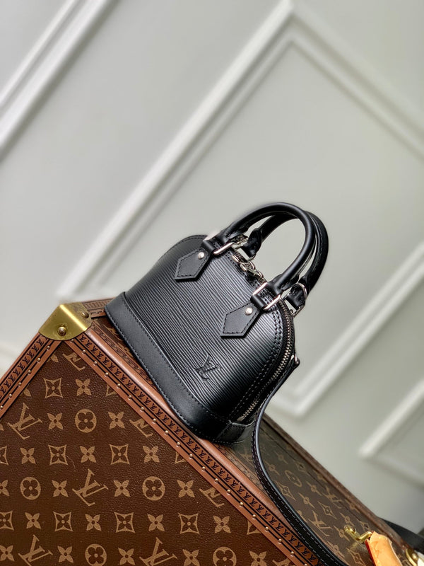 Lv Nano Alma 18 Black Epi Leather