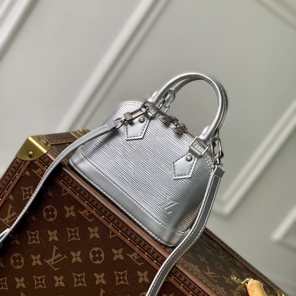 Lv Nano Alma 18 Silver Epi Leather