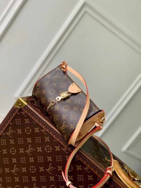 Lv Pochette Tirette 22 Brown Monogram