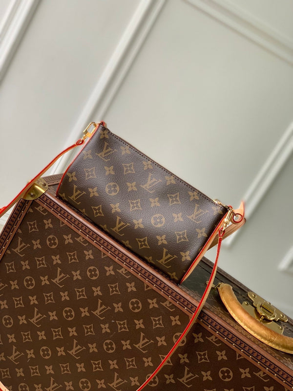 Lv Pochette Tirette 22 Brown Monogram