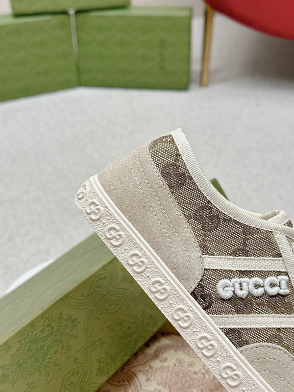 GG TRAINER PUNTA SMERLATA DENIM GRIGIO CHIARO