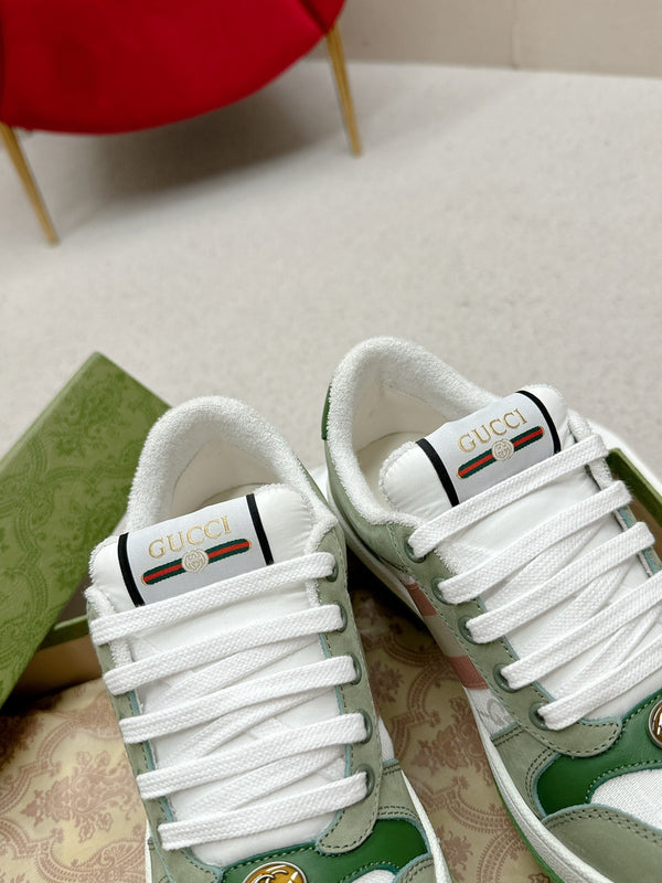 GG Sneaker Khaki Suede Green Calfskin