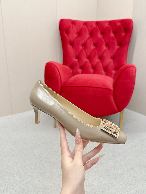 LV Madeleine High Heels Fuchsia Beige Leather 528578