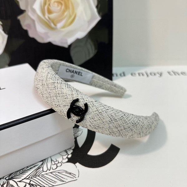 WHITE TWEED HAIRBAND 124640