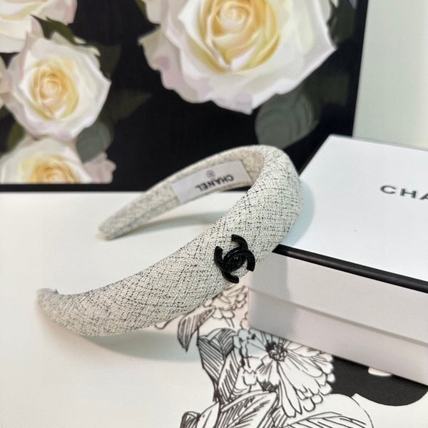 WHITE TWEED HAIRBAND 124640