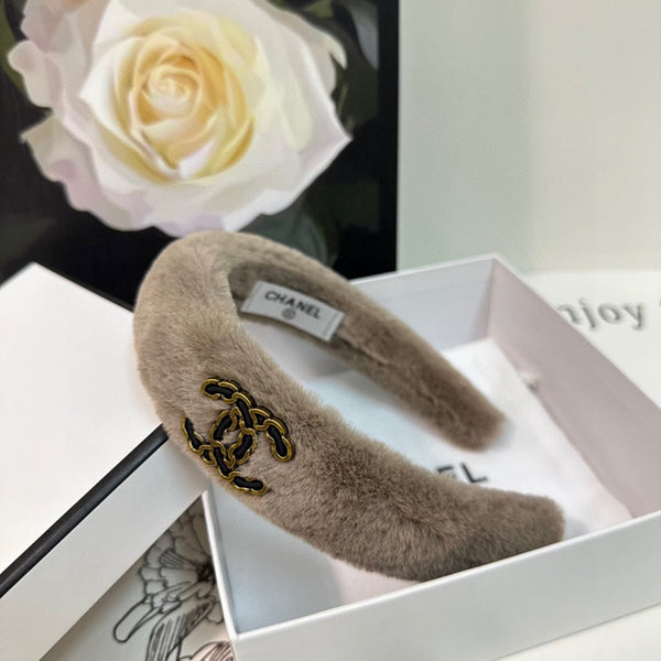 MEDIUM BROWN SHEARLING HEADBAND 151381