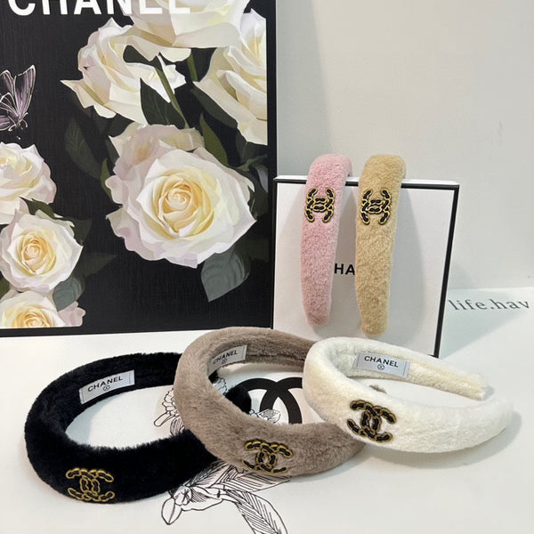 BISCOTTI YELLOW SHEARLING HEADBAND 151382