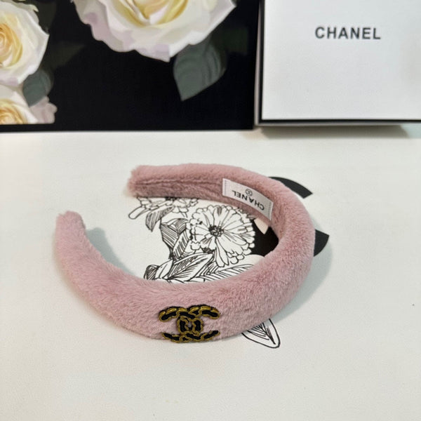 FLAMINGO PINK SHEARLING HEADBAND 151383