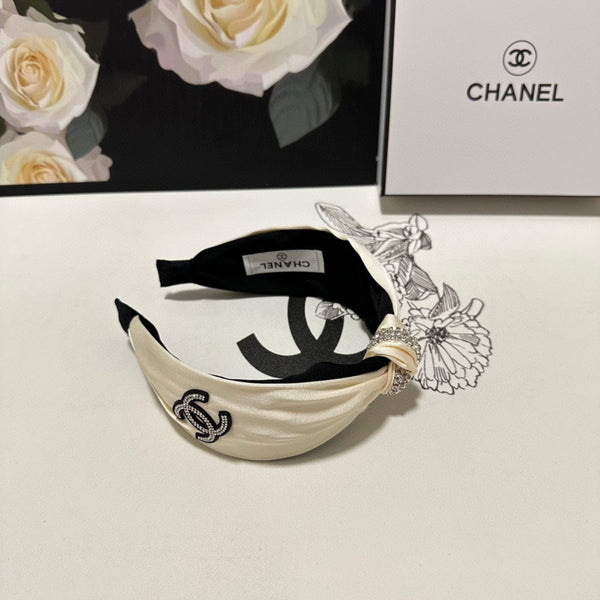 WHITE SILK HEADBAND 168591