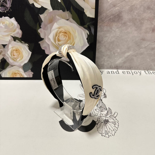 WHITE SILK HEADBAND 168591