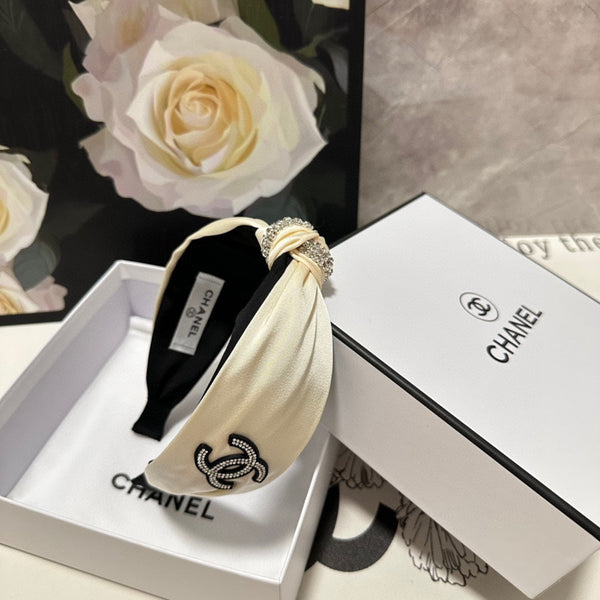 WHITE SILK HEADBAND 168591