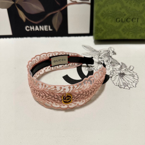 HAIRBAND IN LIGHT PINK LACE 295831