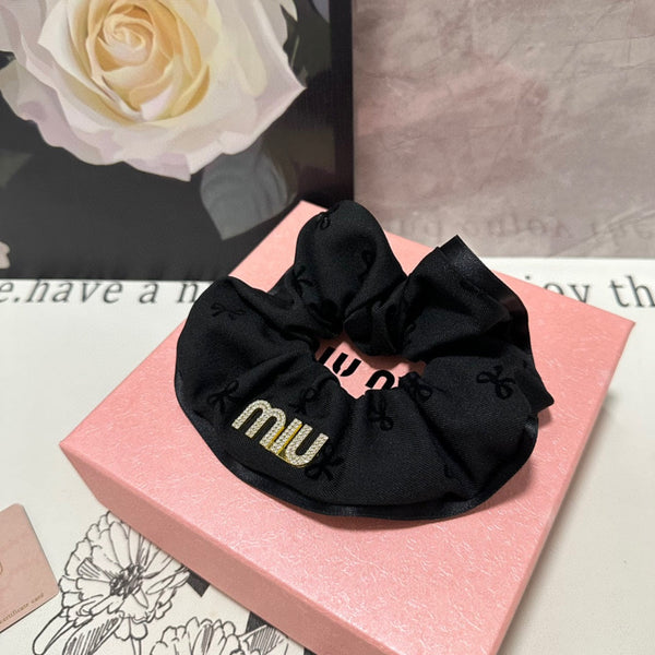 HAIR TIE IN BLACK SPANDEX FABRIC 432827