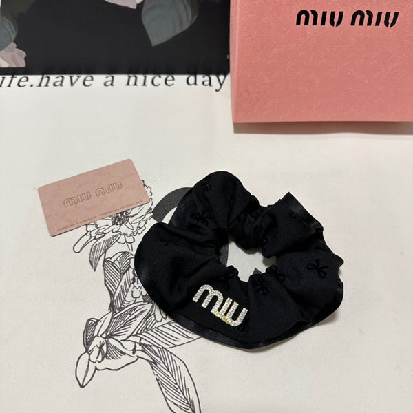 HAIR TIE IN BLACK SPANDEX FABRIC 432827