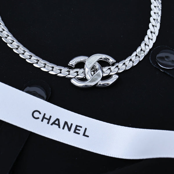 25S MIRROR CHAIN DOUBLE C NECKLACE