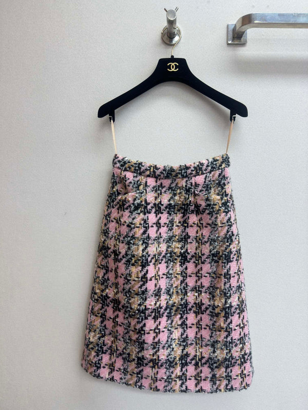 CC Tweed Set Pink Black Wool Mohair 251949