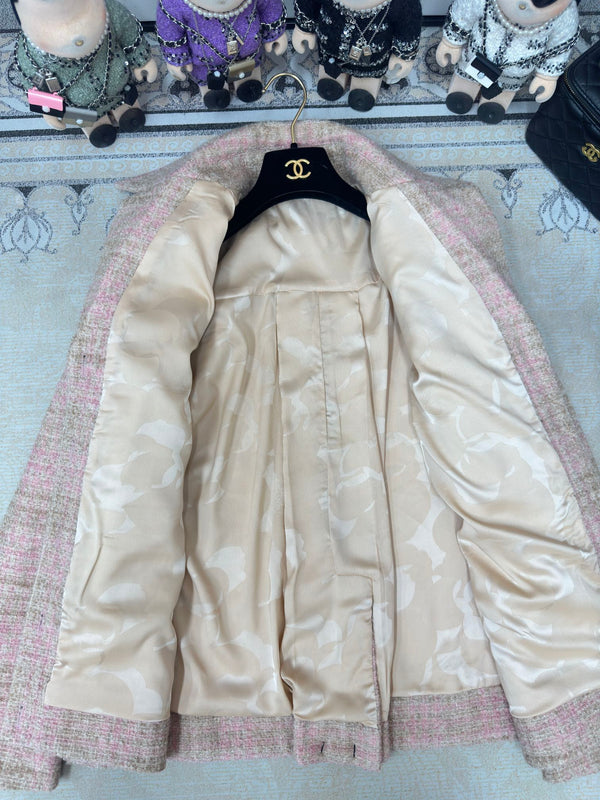 CC Tweed Jacket Pink Laine Wool Alpaga 251960