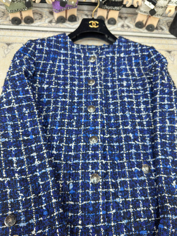 CC Tweed Jacket Blue Polyamide Wool 251879