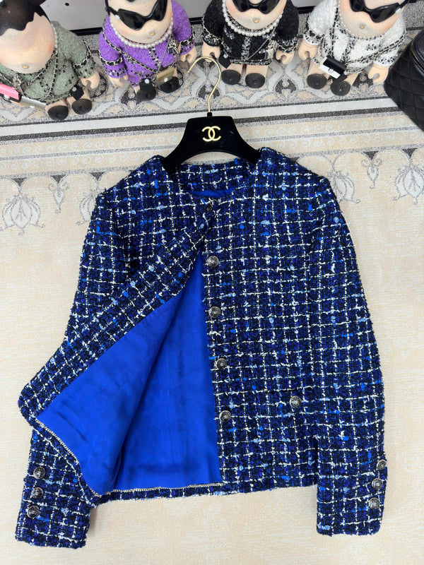 CC Tweed Jacket Blue Polyamide Wool 251879