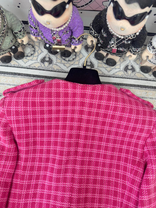 CC Tweed Jacket Dack Pink Cotton 251875