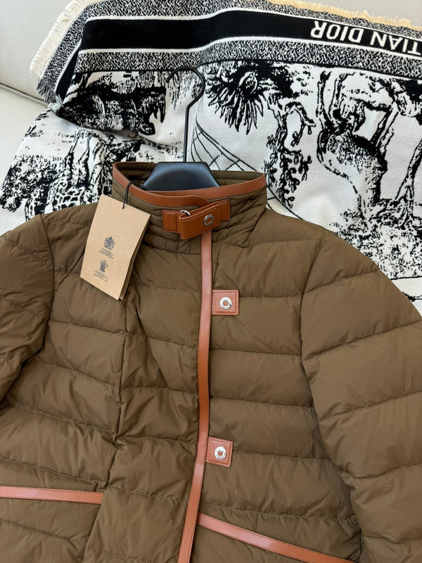 Burberry 25 Jacket Brown Down Nylon