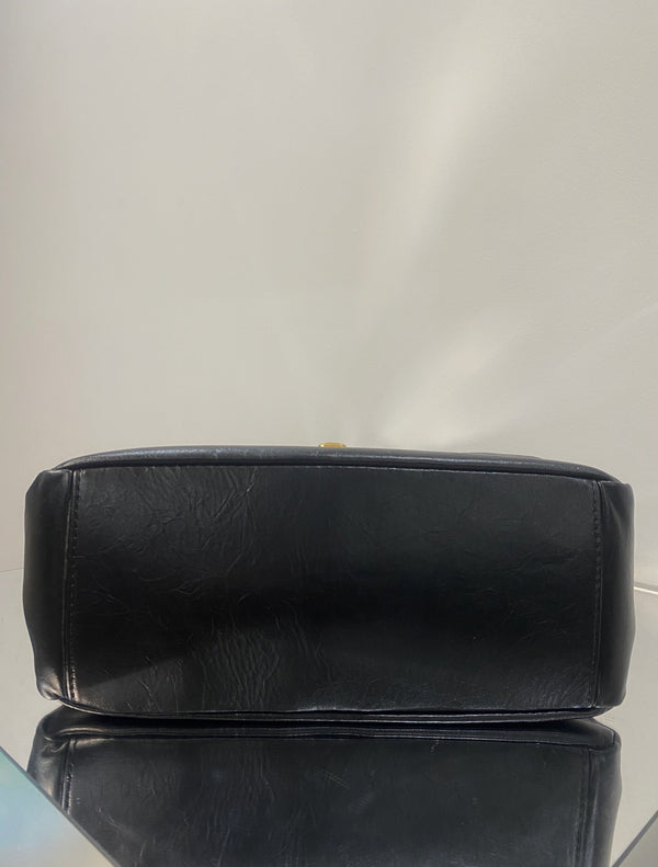 MONACO SLING BAG 27 IN BLACK SOFT LAMBSKIN