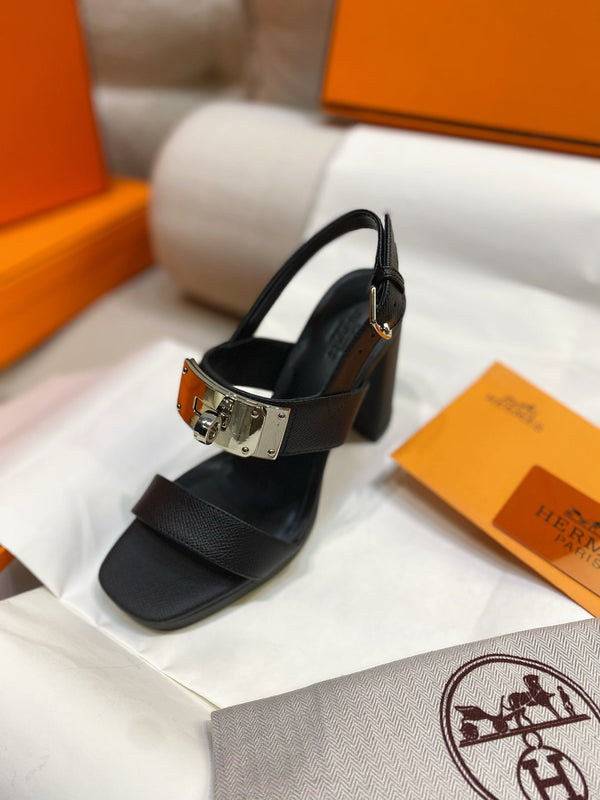 HM Ilona90 Slingback Black Calfskin 347912