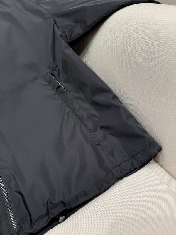 Prada 25 Hooded Jacket Black Polyamide