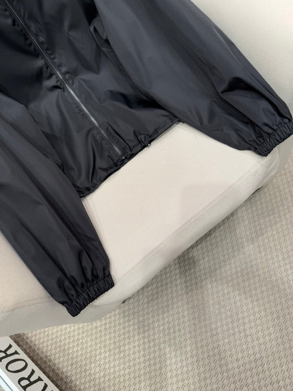 Prada 25 Hooded Jacket Black Polyamide