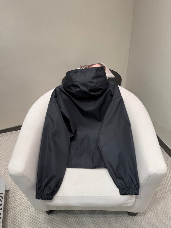 Prada 25 Hooded Jacket Black Polyamide