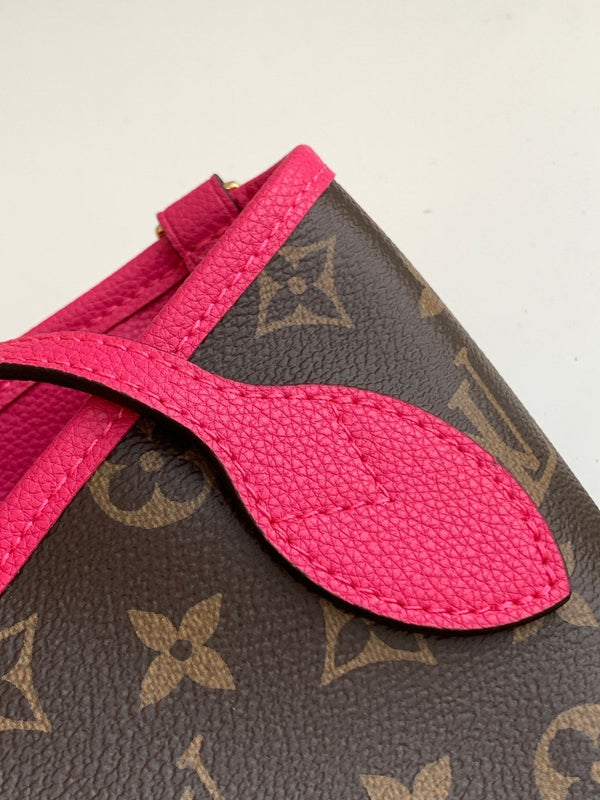 Neverfull 24 Bandoulière Inside Out BB Red Calfskin