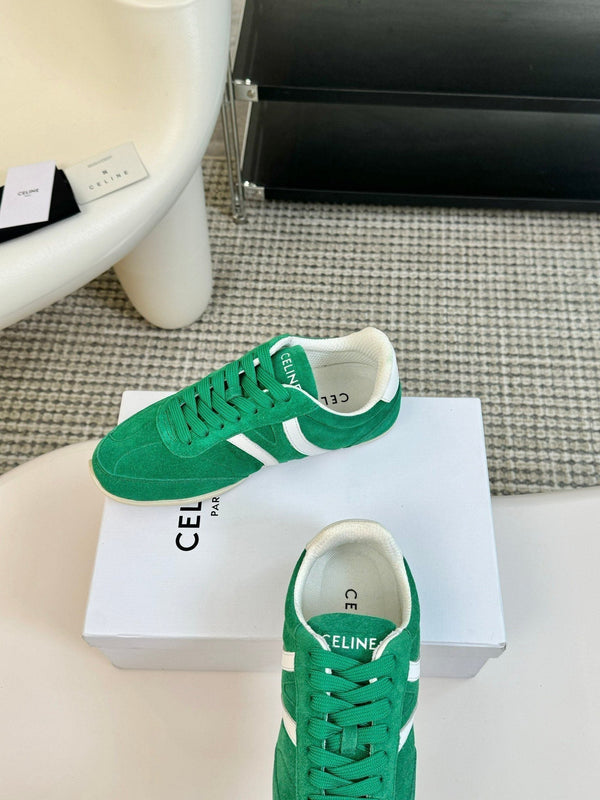 TRAINER LOW LACE - UP JADE GREEN SUEDE