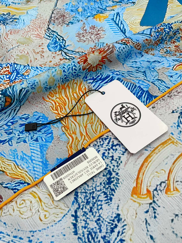 Eleftheria Scarf 90 CM In Colorful Silk Twill 193832