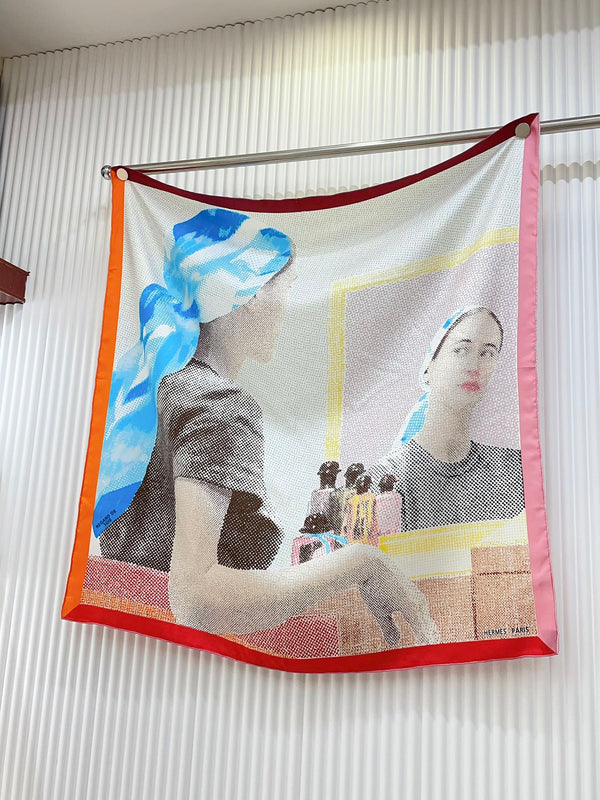 Regard De Soie Scarf 90 CM In Colorful Silk Twill  213692