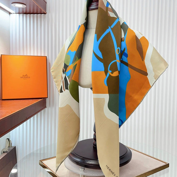 Scarf 90 CM In Colorful Silk Twill 233121