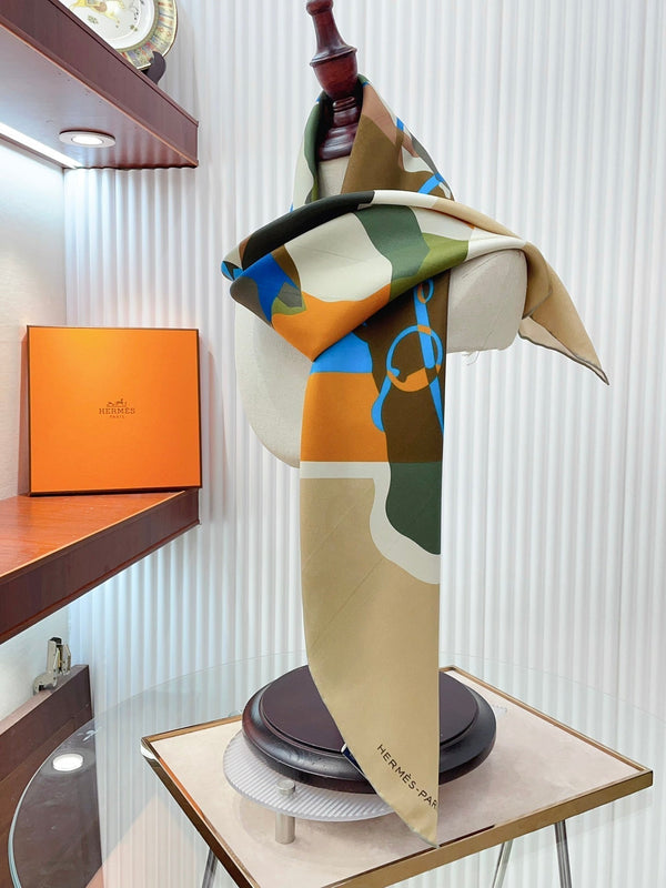 Scarf 90 CM In Colorful Silk Twill 233121