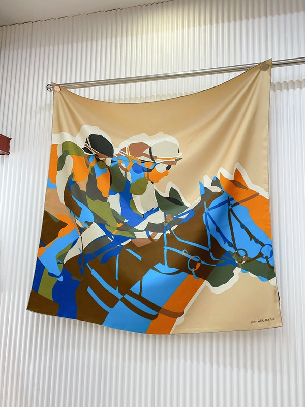 Scarf 90 CM In Colorful Silk Twill 233121