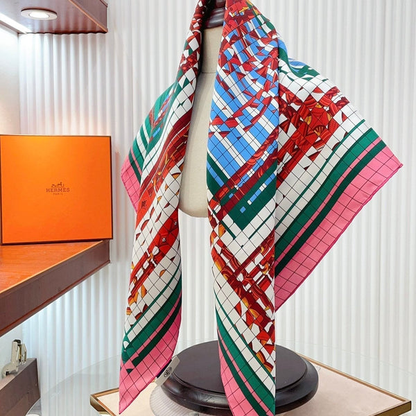 Coaching Deja-Vu Shawl 90 CM In Colorful Silk Twill  233126