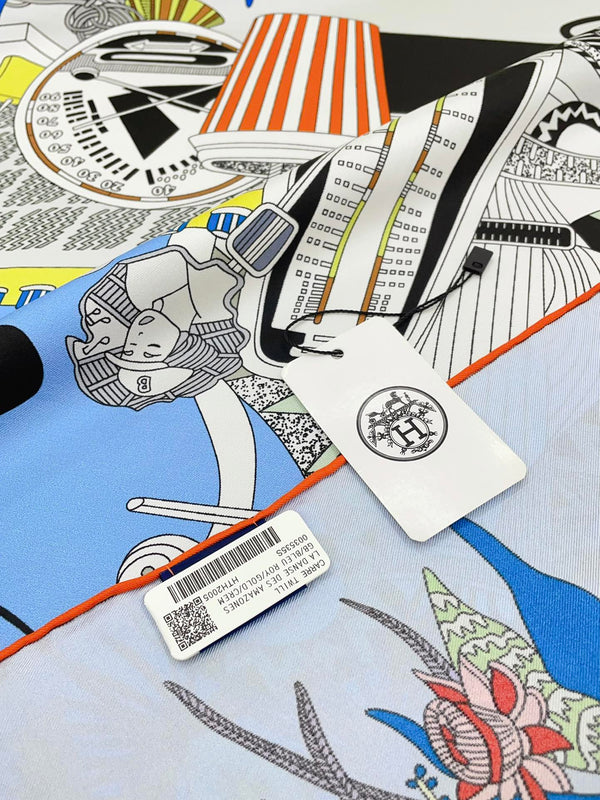 En Studio Scarf 90 CM In Colorful Silk Twill 235405